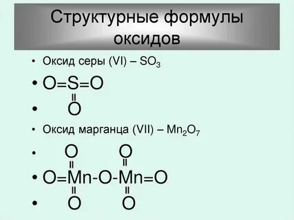 Формула оксидов железа и меди