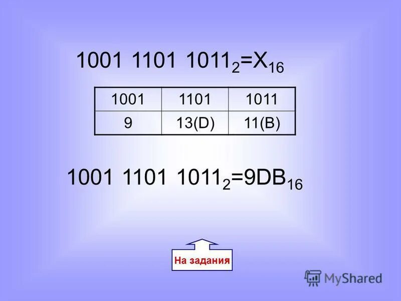 1011 2 в десятичной системе счисления