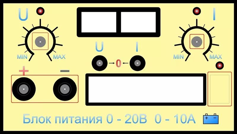 Рисунок на передней панели