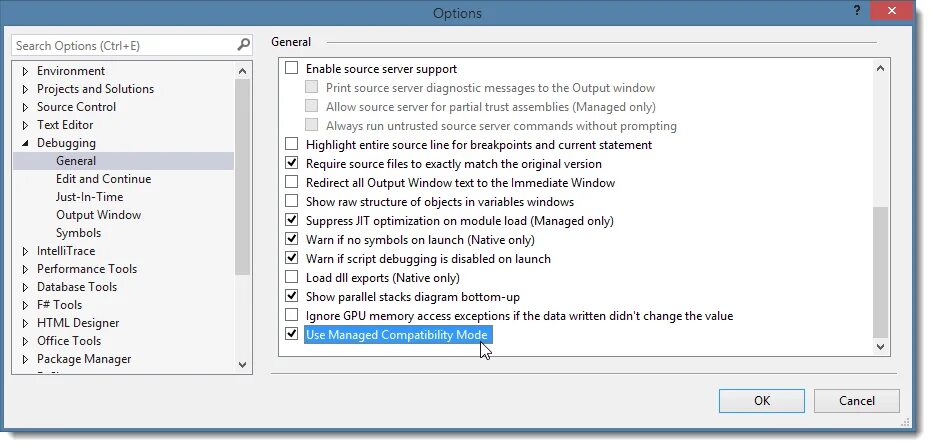 Use managed Compatibility Mode. Use managed Compatibility Mode Visual Studio 2022. Managed Mode это. Окно output. Data used mode