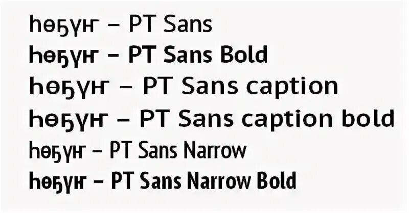 Sans narrow