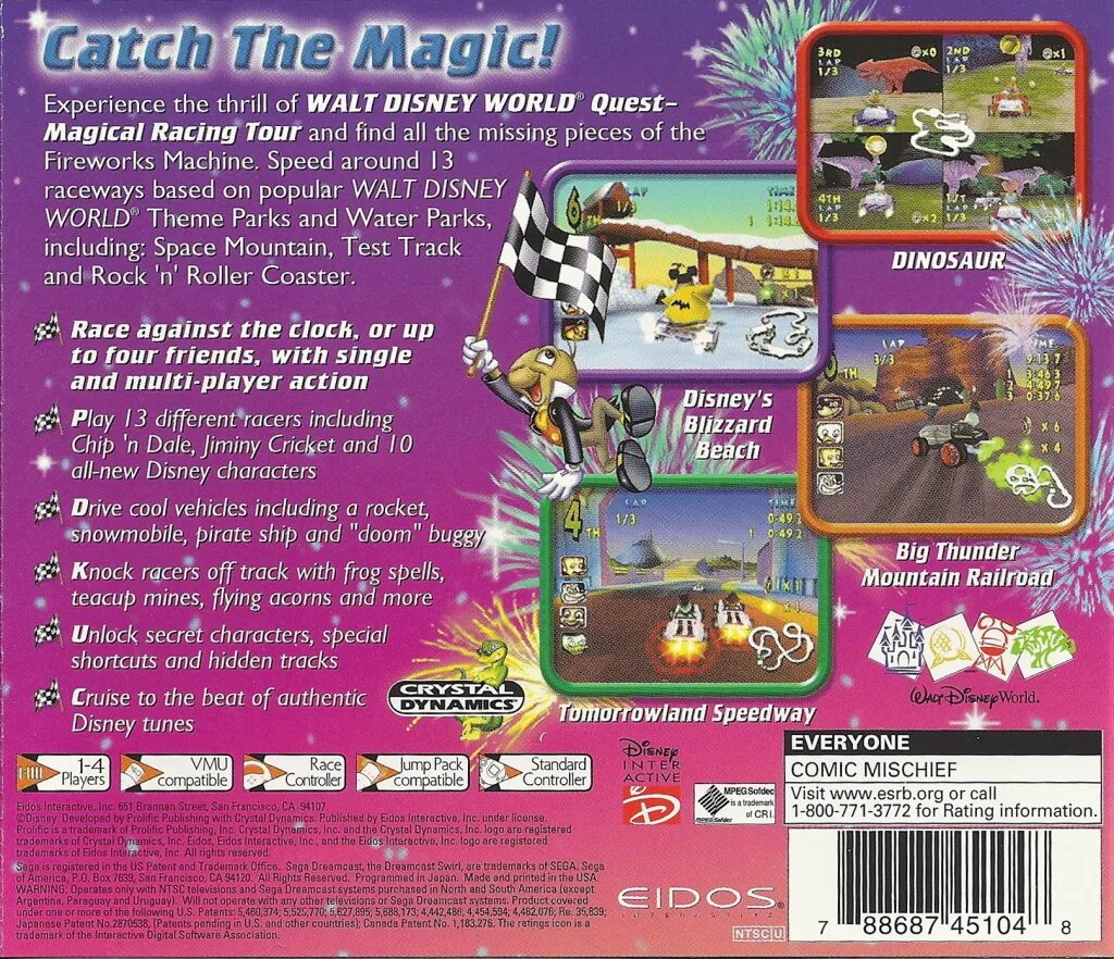 Magic catch. Walt disney magical racing tour. walt disney world quest magical racing tour ps1. • walt disney world quest: magical racing tour обложка. walt disney world quest - magical racing tour (usa).