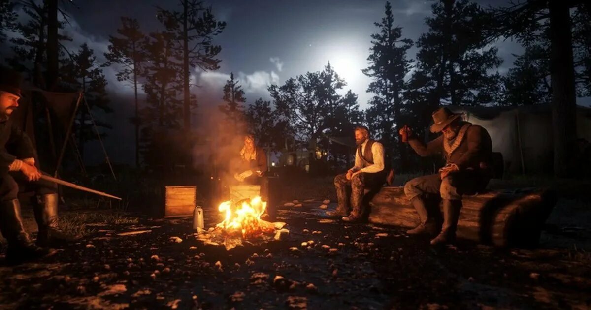 Рдр 2 пиратка не запускается. Рдр 2 у костра. red dead redemption 2 костер. red dead redemption 2 походная стойка для костра. группа у костра red dead redemption 2.
