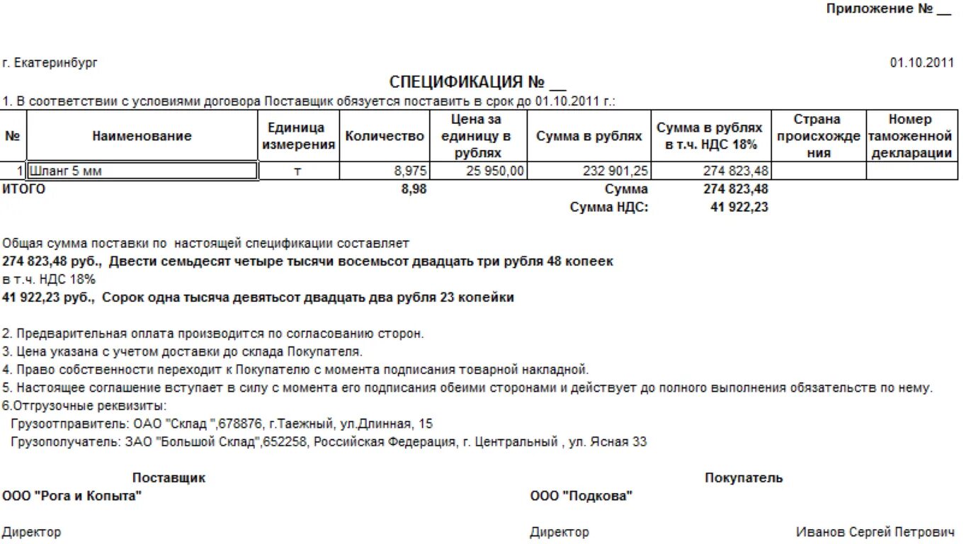 На поставку определенного количества. Спецификация на поставку товара образец приложение 1 к договору. Образец заполнения спецификации к договору поставки. Спецификация на товар к договору поставки образец. Спецификация к договору поставки товара.