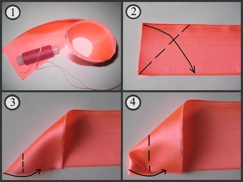 Розочка из ленты. Поделки из ленточек. Поделки из ленточек атласных. Поделки из ленточек атласных своими руками. Сделать розочку из атласной ленты своими руками