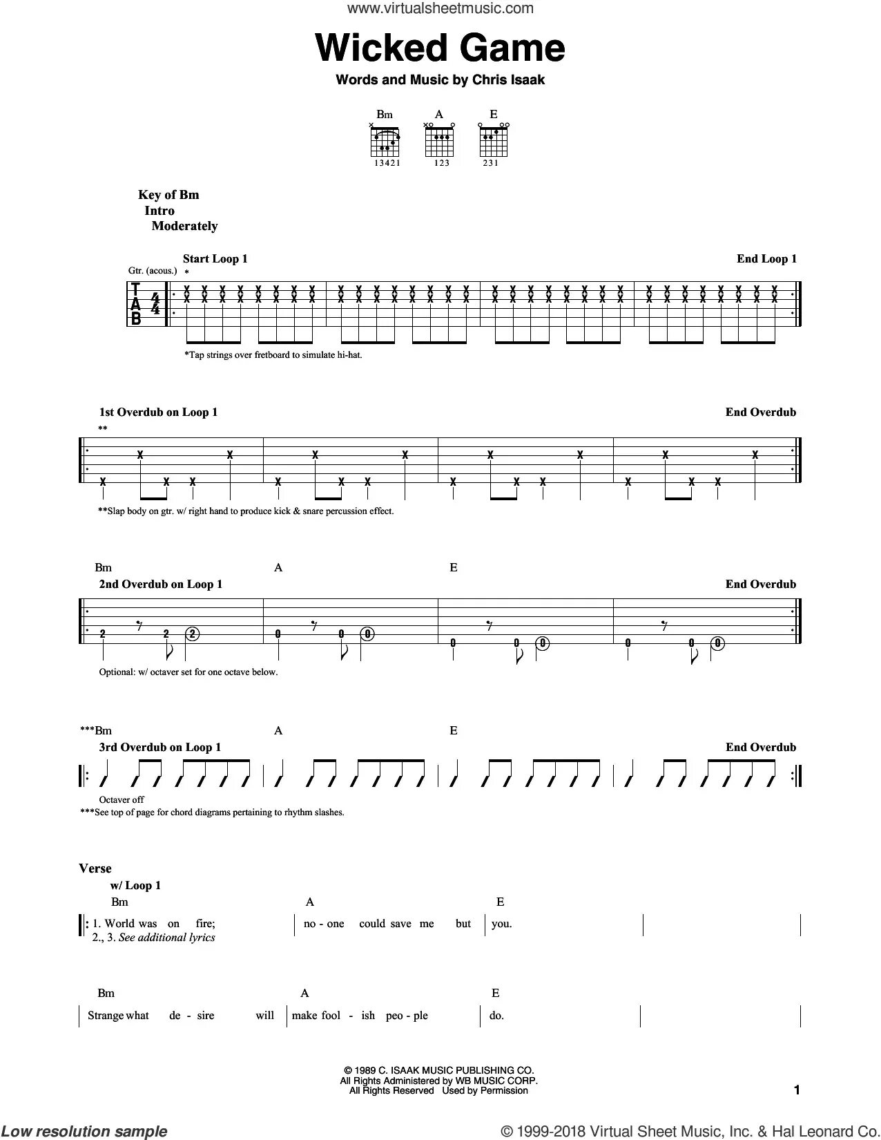Wicked game аккорды. Chris isaak wicked game. викед гейм ноты.