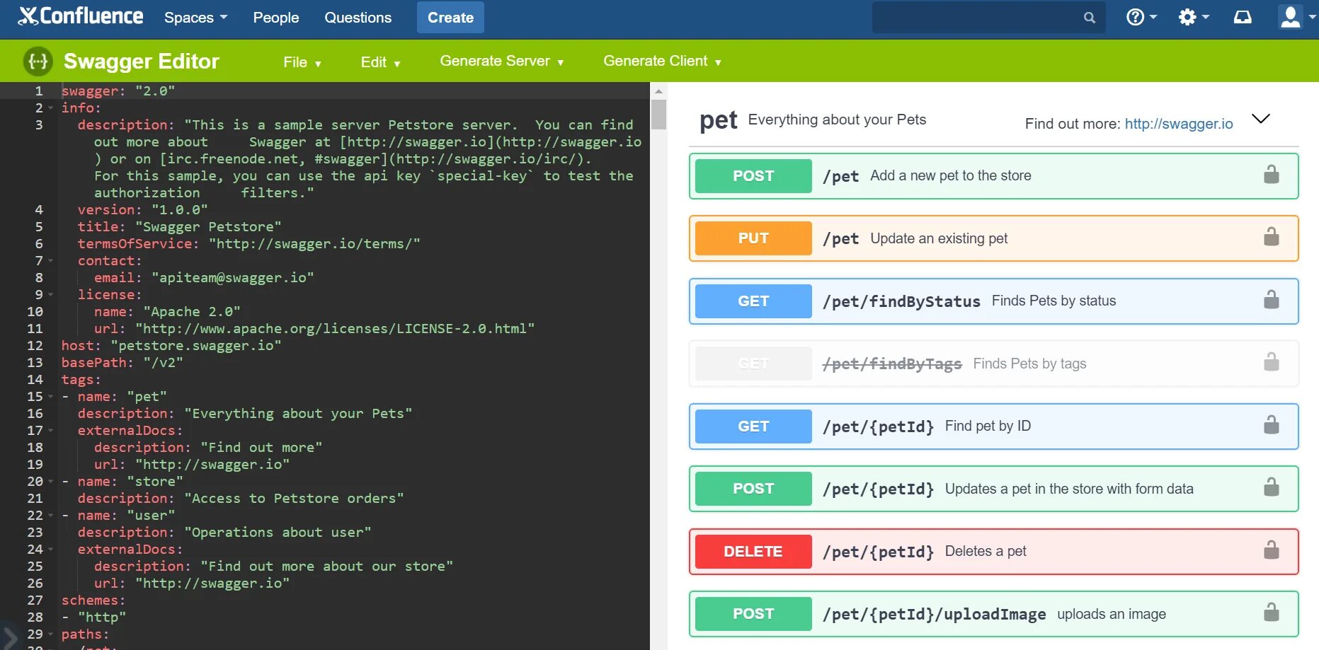Сваггер эдитор. Swagger. сваггер api. api пример.