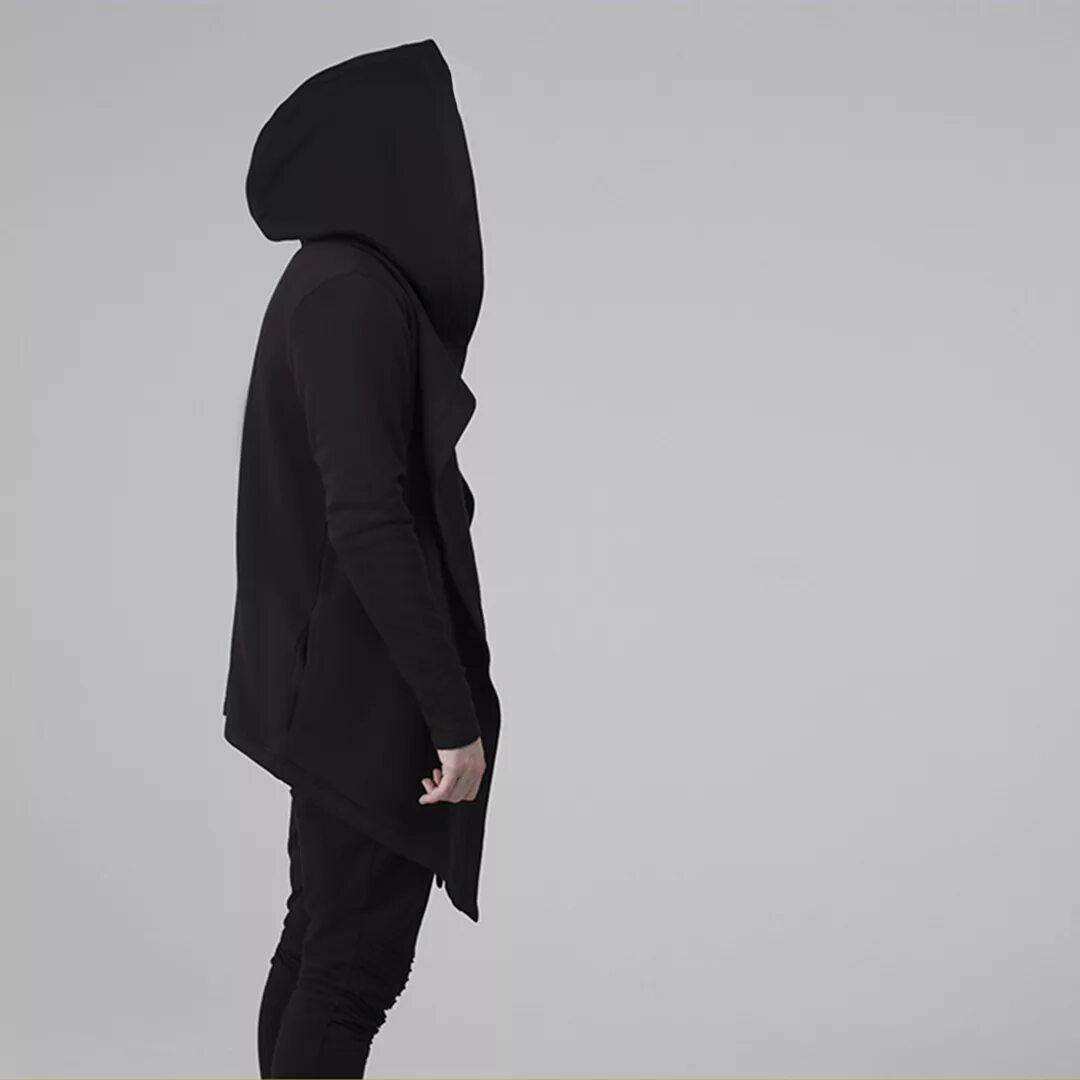 Капюшон с боку. Капюшон сбоку. Капюшон сбоку. Капюшон с боку. Мантия кочевняя черная.