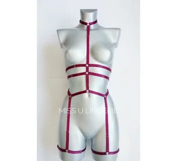 Harness bodysuit Full body harness rave BDSM harness image 1.
