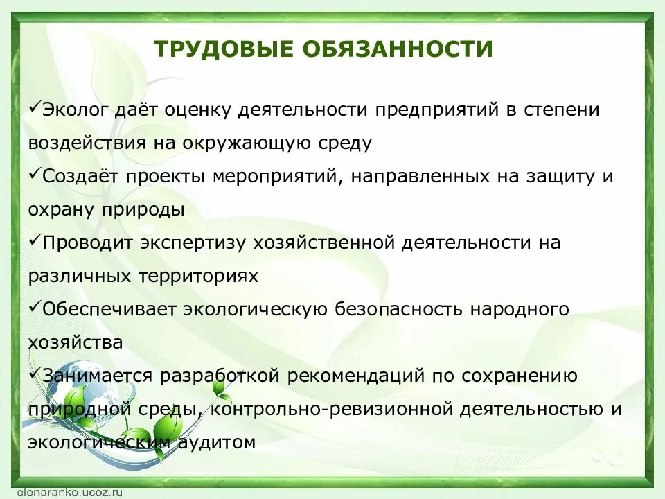 Что выполняет эколог. Обязанности эколога на предприятии. Инженер эколог обязанности. Функции эколога на предприятии. Должностные обязанности эколога на предприятии.