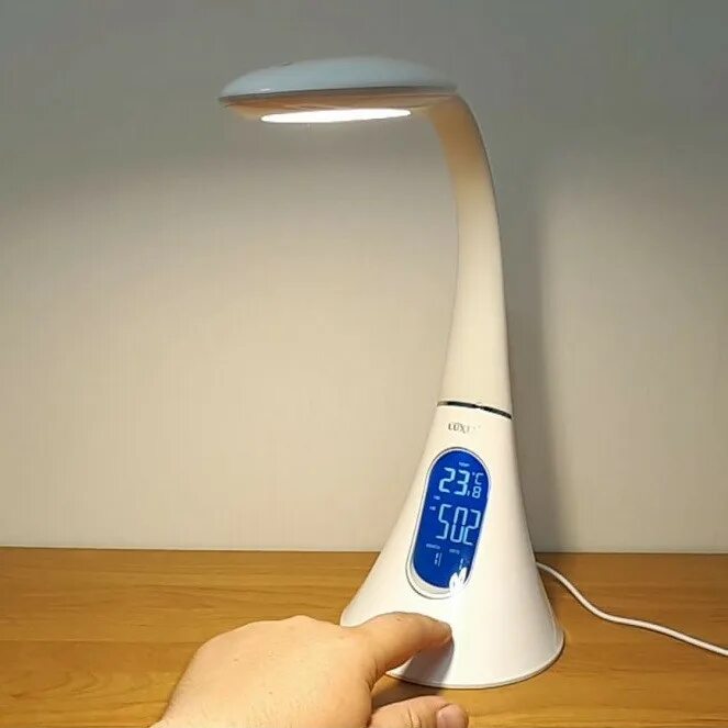 Elara белый (tl90220). Лампа с часами и термометром. Настольная лампа uniel tld-542 brown. Ledex led table lamp 7вт. Светильник настольный с часами и термометром.