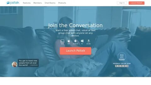 The largest video chat room community. 