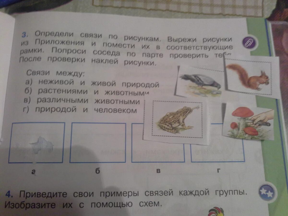 Схемы связей каждой группы. Вырежи рисунки из приложения. Определи связи по рисункам. Приведите свои примеры связей.