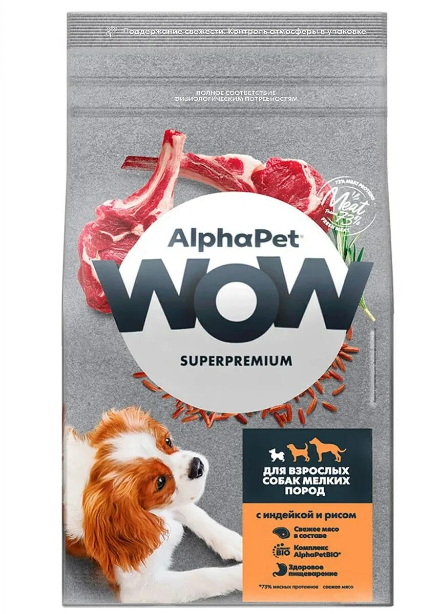 Корм wow для собак мелких. Alphapet superpremium для собак. вов корм для собак. wow корм для собак. alpha pet корм.