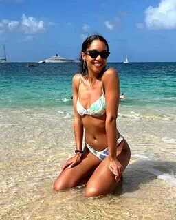 Laura Harrier In Revealing Bikini.