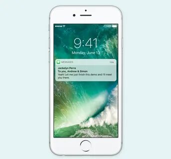 Уведомление на заблокированном экране iphone