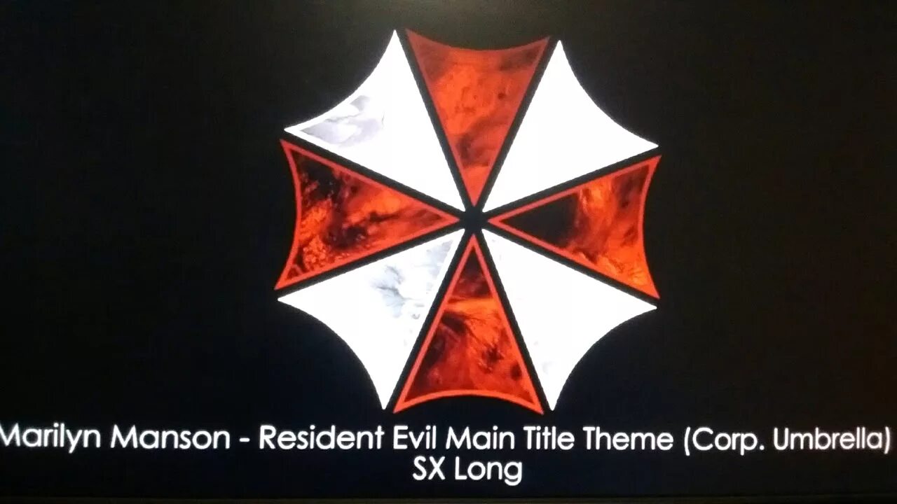 Marilyn Manson Resident Evil main title Theme. Resident Evil main title Theme. Merlin Menson Resident Evil. Marilyn Manson - Resident Evil main title Theme (Corp. Umbrella) (SX long). Marilyn manson resident evil