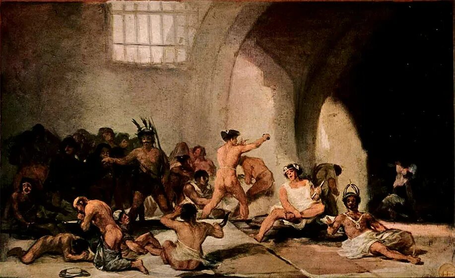 франсиско гойя дом умалишенных 1794. франсиско гойя дом умалишенных. госпиталь зачумленных гойя. гойя. 1794.