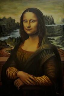 Painted the mona lisa