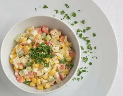 Крабовый салат калории без майонеза