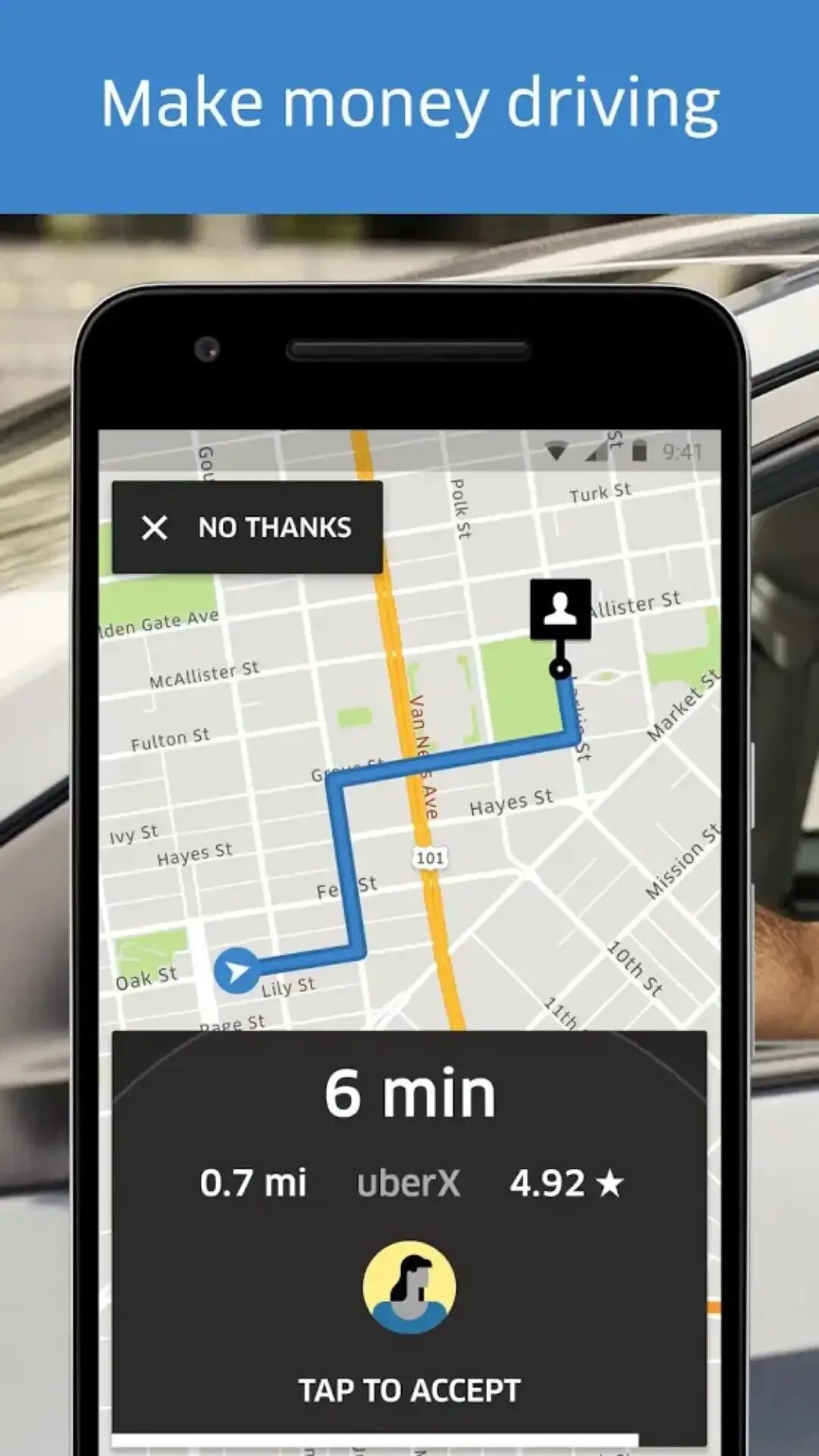Driving application. Driving application