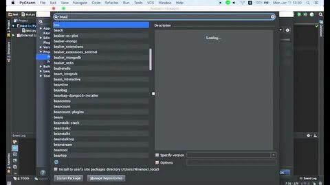 Pycharm библиотеки