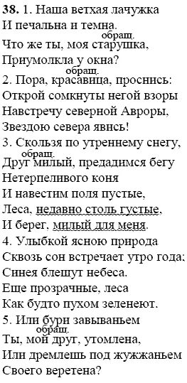 Или дремлешь под жужжаньем. Упражнение 38 русский яз 9 класс. Русский язык наша ветхая лачужка. Ладыженская 9 класс 38. Гдз по русскому 9 ладыженская 38.