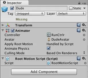 Unity root motion