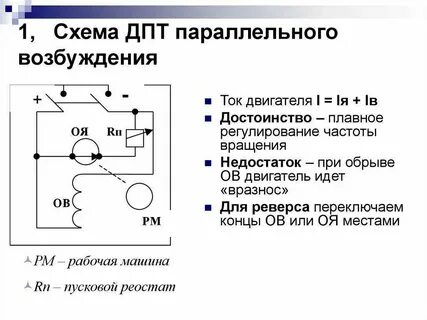 Двигатель постоянного схема подключения