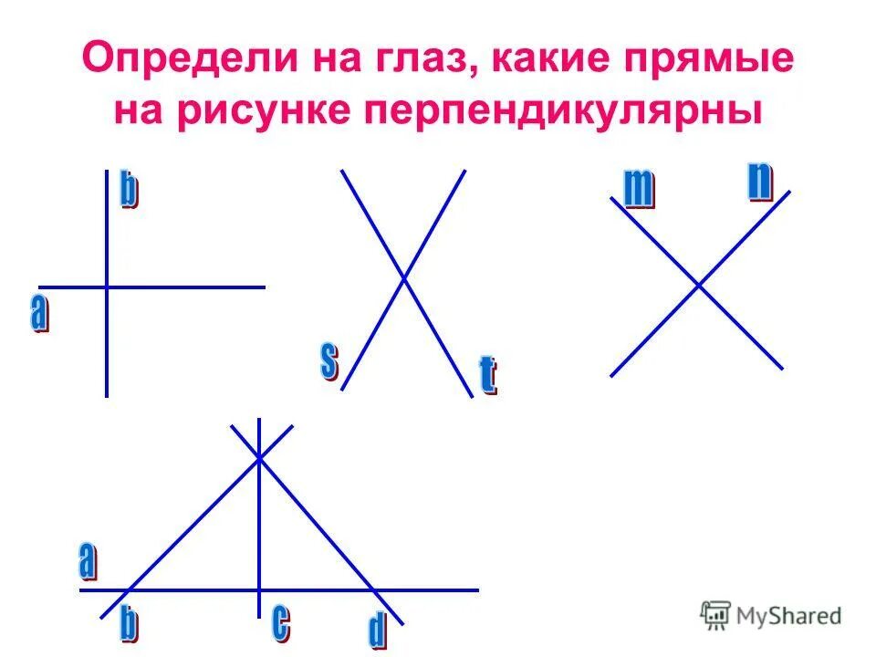 Каким символом обозначают перпендикулярные прямые