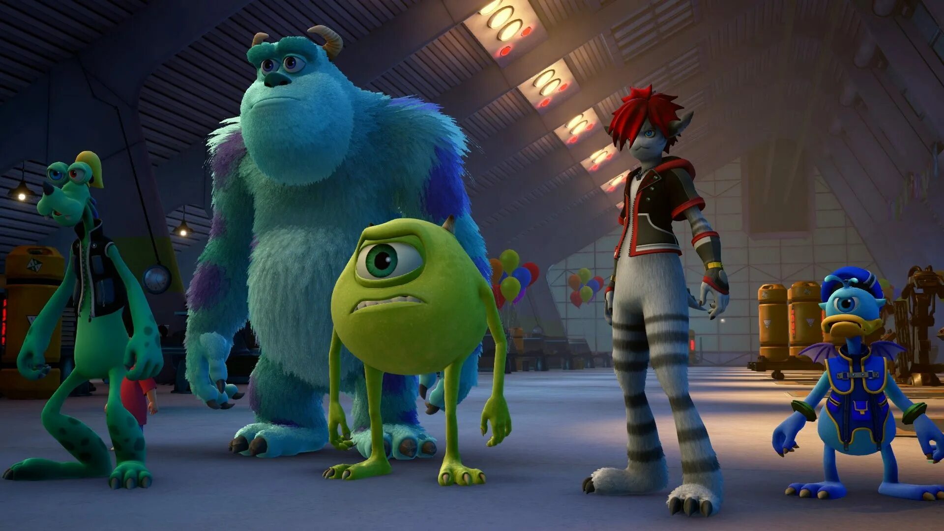 Корпорация монстров 3. Monsters Inc Kingdom Hearts. Monsters Inc Монстрополис.