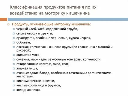 Усиление моторики кишечника