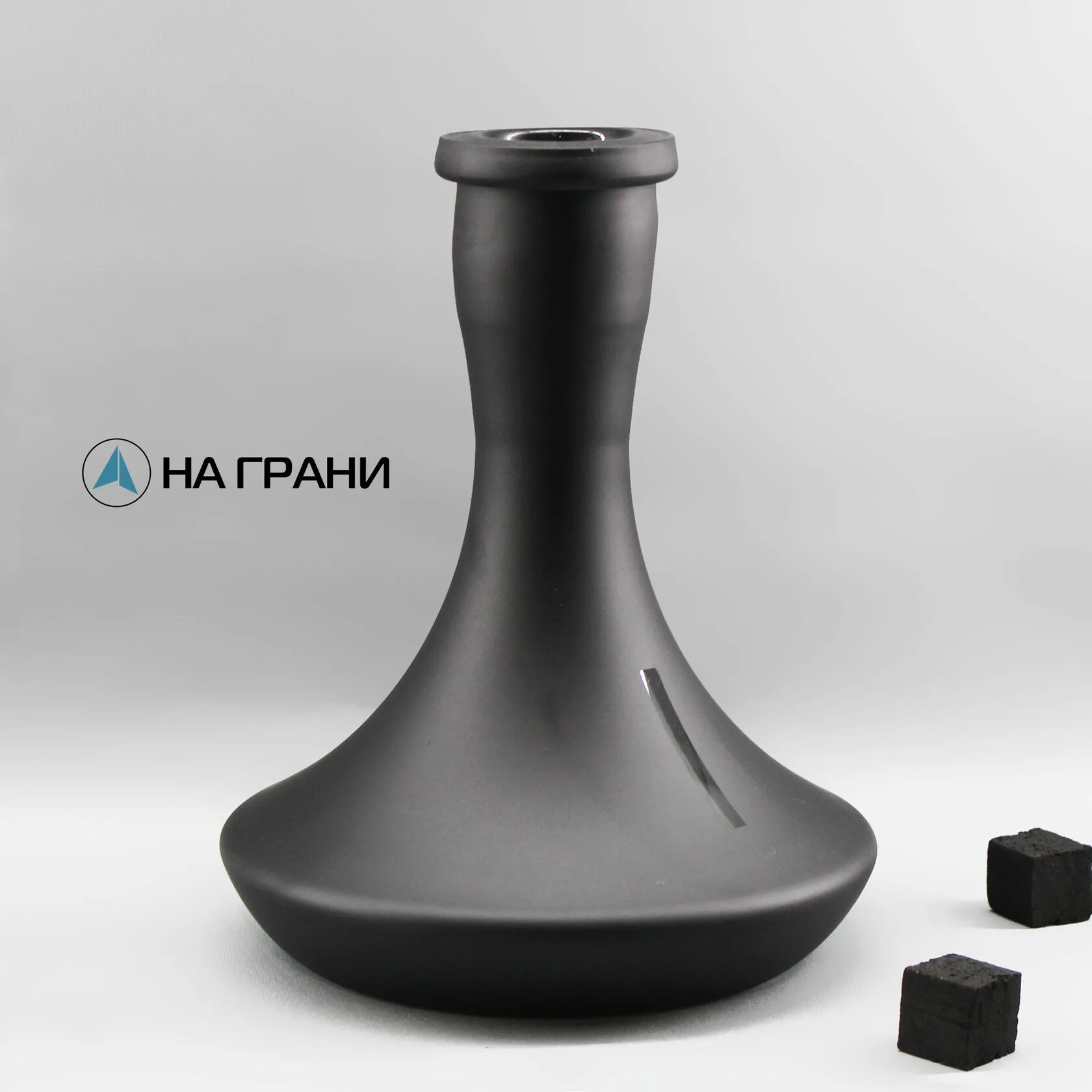 Матовая колба. Колба craft со швом (черный дым). колба крафт для кальяна.