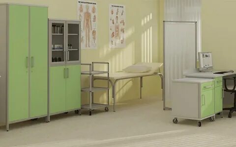 Медицинское оснащение мебель