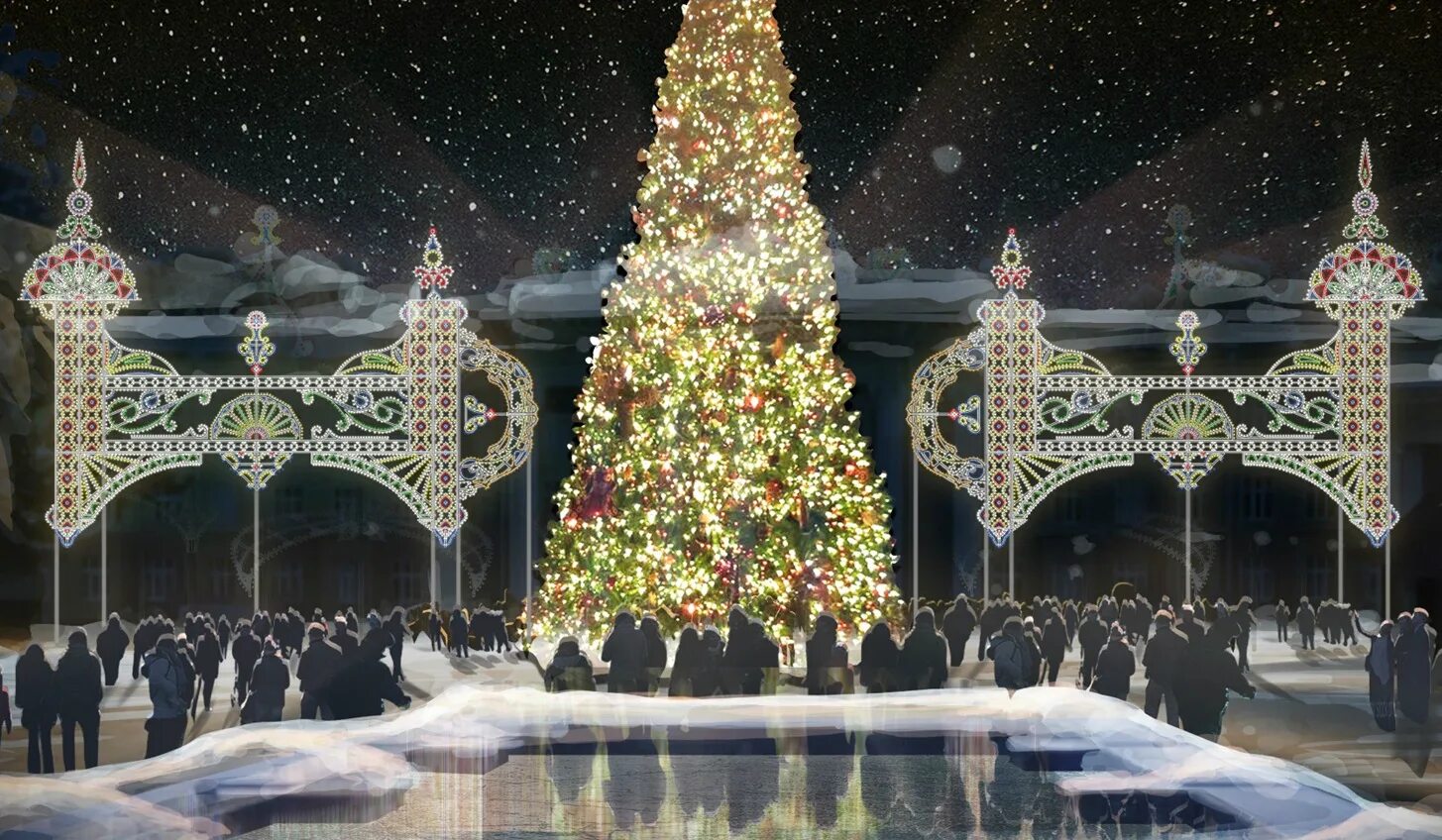 Гум-каток москва. Как будет выглядеть новый год. Елка белгород 2022 соборная площадь. Как будет выглядеть новый год. Новогодняя уфа.