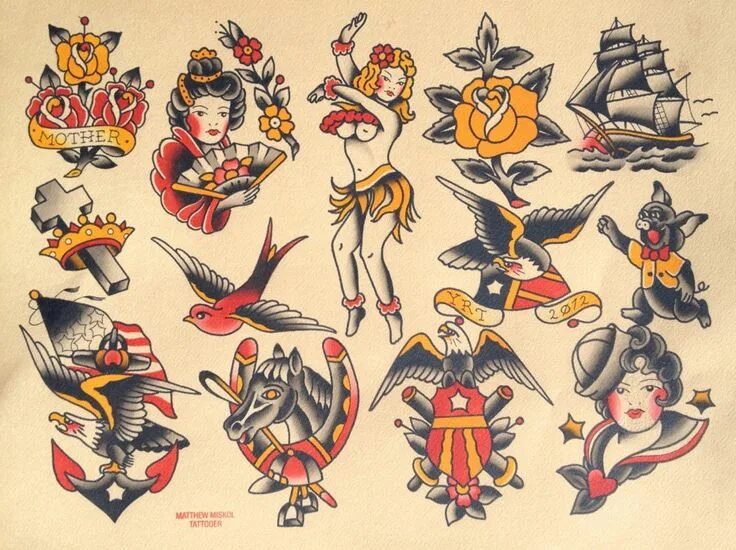 Pin by özgür . on Șablon Old school tattoo designs, Pirate tattoo, Traditional t