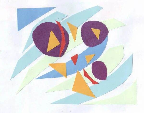 аппликация композиции. композиция из геометрических фигур. аппликация композиции. тематический декоративный натюрморт. аппликация.