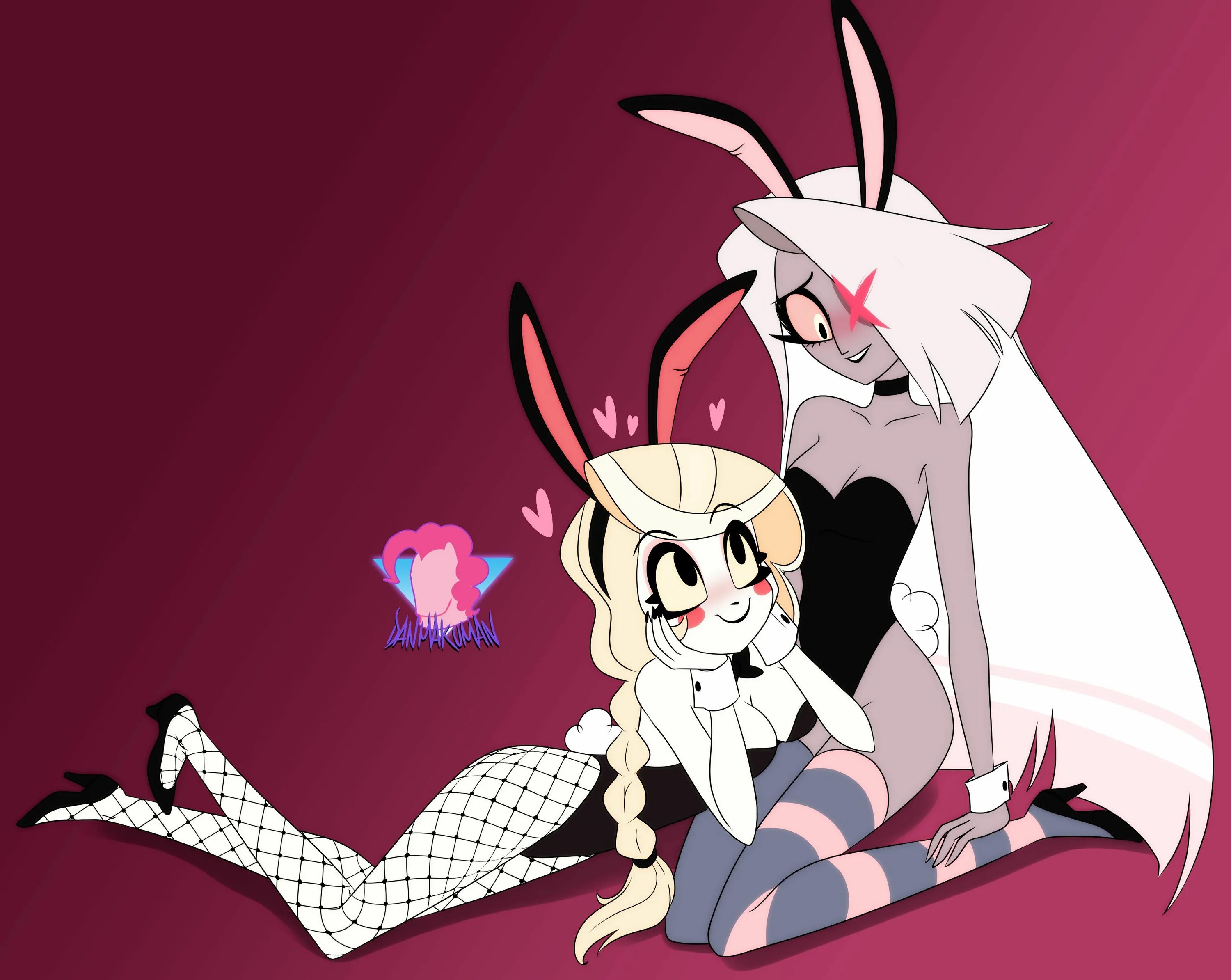 Hazbin hotel charlie 18. Чарли отель ХАЗБИН Bunny Suit. Отель ХАЗБИН Чарли арт. Отель ХАЗБИН Чарли и Вэгги Art. Отель ХАЗБИН Чарли 18.