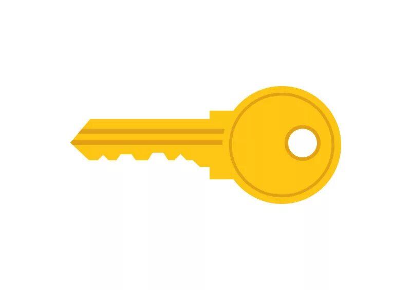 Значок ключа. Ключ желтый. Ключ вектор. Ключ желтого цвета. Flat key