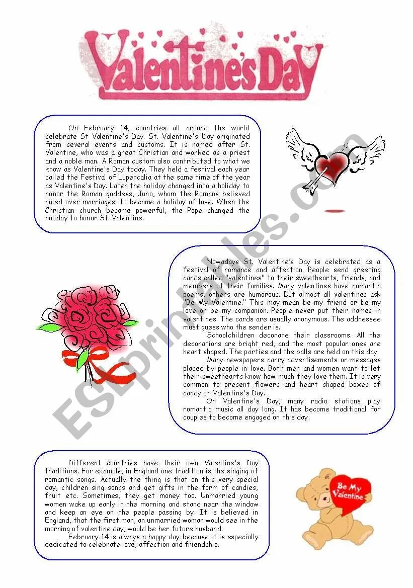 Valentines Day reading Comprehension. Saint Valentine reading Comprehension for Kids. Saint Valentine's Day Worksheets. Valentines Day reading Worksheets. Valentine s day reading