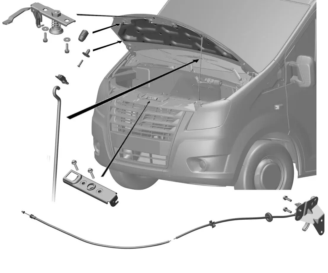 Как открыть капот на газели. Держатель капота Газель Некст. Трос капота Газель 3302. Трос капота 3302 Некст. Трос открывания капота Газель Некст.
