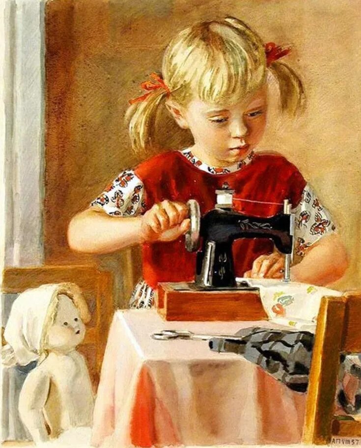 рукодельница иллюстрации. я выучусь шить а может и вышивать. а хочешь я выучусь шить а может и вышивать. а хочешь я выучусь шить. швейная машинка иллюстрация.