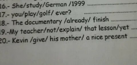 Write questions use these words