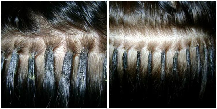 Коррекция нарощенных волос на капсулах. Нарощенные волосы. Нарощенные волосы капсулы. Отросшие нарощенные волосы. Капсульное наращивание волос.