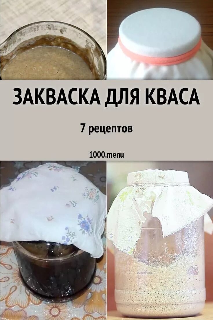 Как сделать закваску для кваса