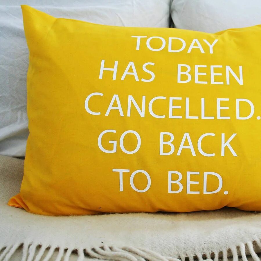 Back to Bed.