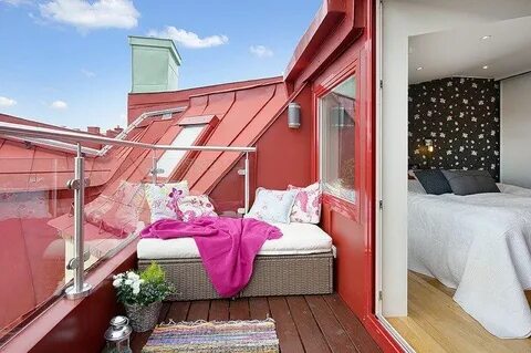 Balcony and bed