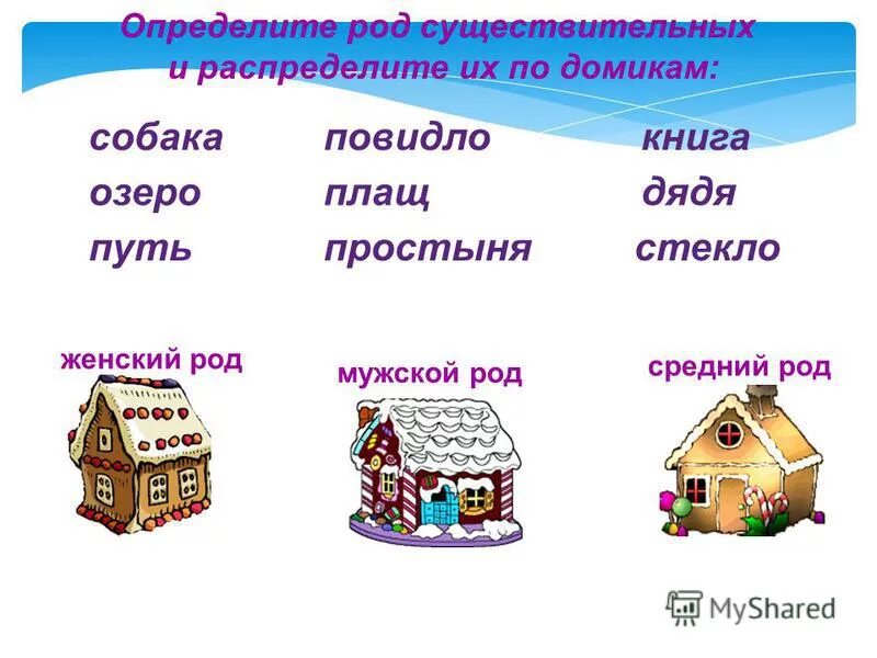 Книга мужской род. Род имен существительных задания. Задания по родам существительных.