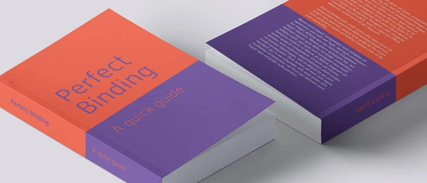 Binding methods. Perfect binding.