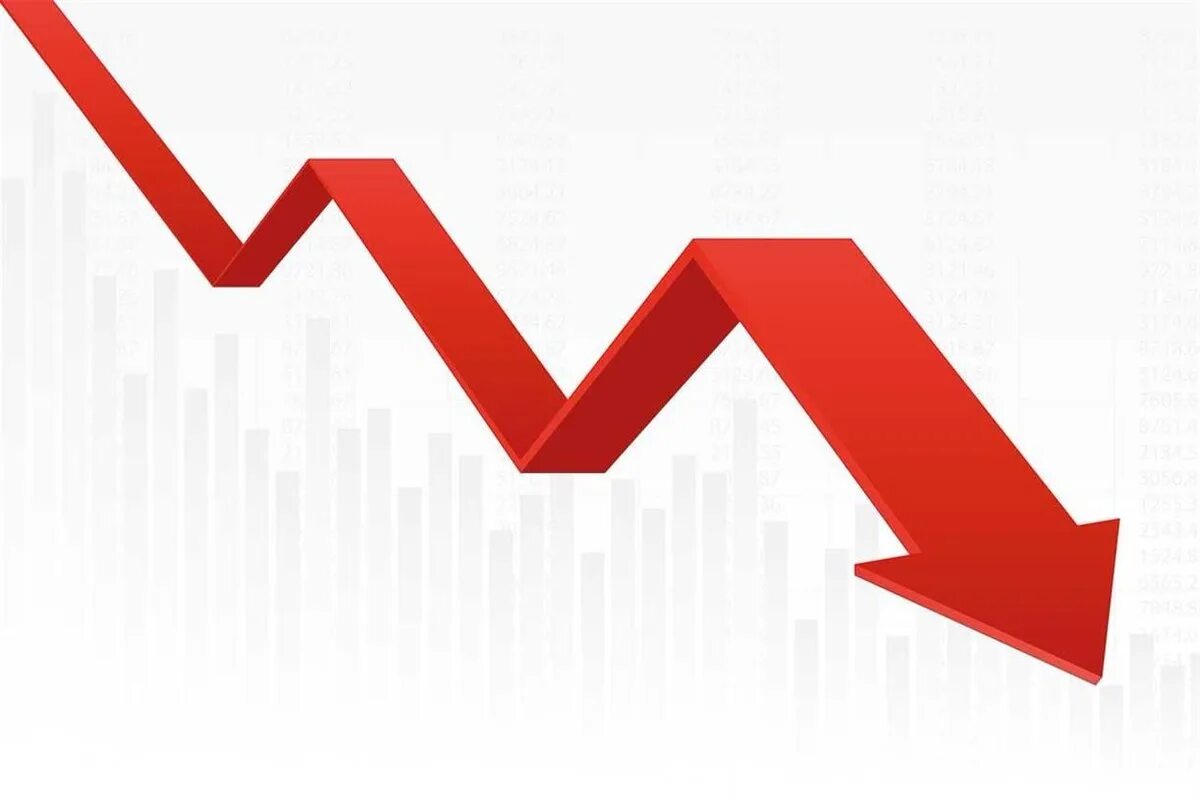 Стрелка снижение. График вниз. Стрелка Графика. График стрелка вниз. Down market